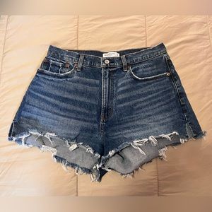 Abercrombie and Fitch Mom Jean Shorts High Rise